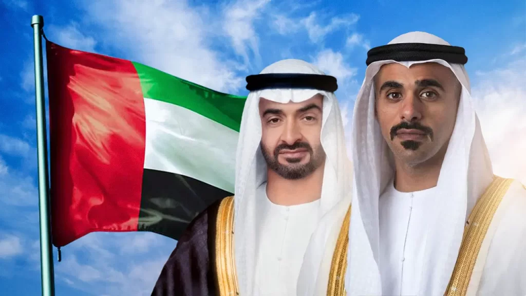 photo of sheikh mohammed bin zayed and sheikh khaled bin mohammed