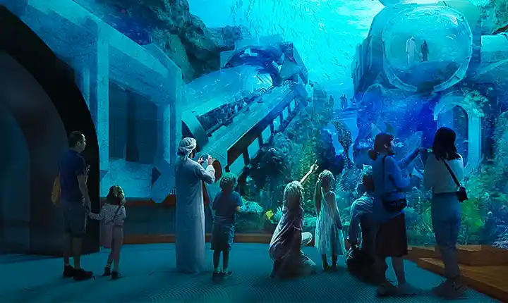 seaworld abu dhabi interior view