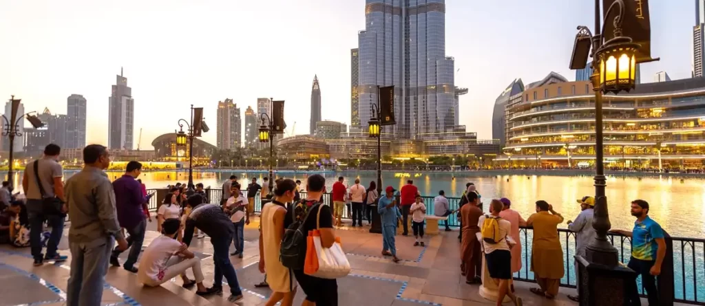 tourists enjoying safely in dubai